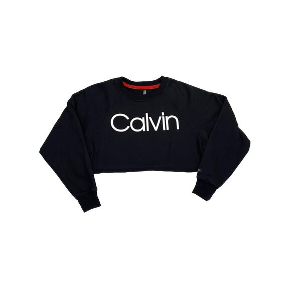 Calvin Klein Performance Women's Black Cropped Sweater Small - Picture 1 of 6